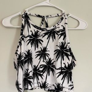 Palm Tree Crop Top